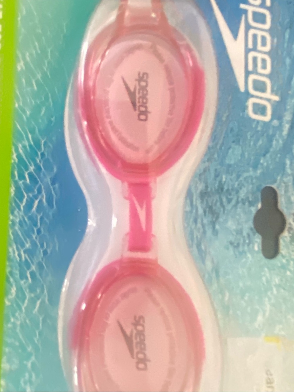 Speedo blue kids glide print Swim Goggles